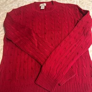 Brooks Brothers Crimson Cotton Sweater